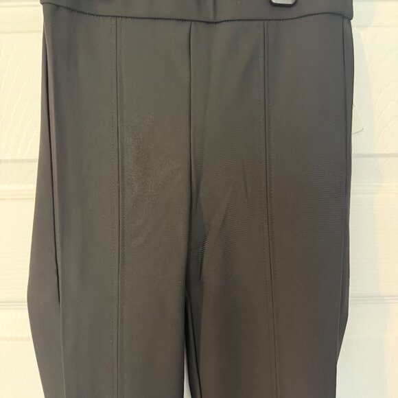 NWT - ZARA Black Straight Leg Stretch Tech Legging Pants - XS - Picture 2 of 9